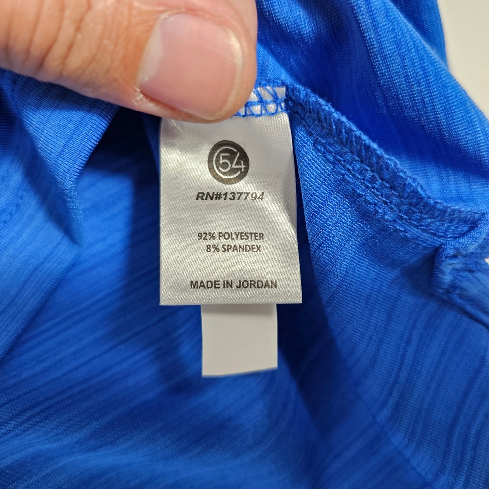 Chase 54 Mens Odyssey Golf Polo Shirt Blue Golf Club of Houston‎ DryFuze Medium - Picture 8 of 10